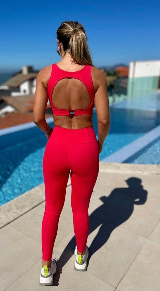 Legging Cherry - Back View